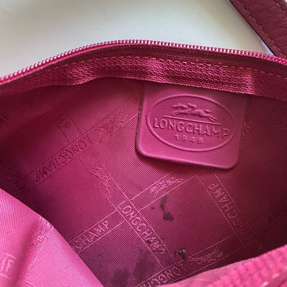 Authentic Longchamp Pink Leather Shoulder Bag - Picture 6 of 12